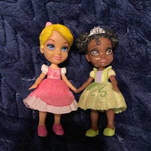 Disney mini Aurora & Tiana dolls
